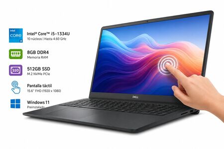 NOTEBOOK DELL INSPIRON 15 I5-1334U/8GB/512GB SSD/15.6" FHD TOUCH WIN11