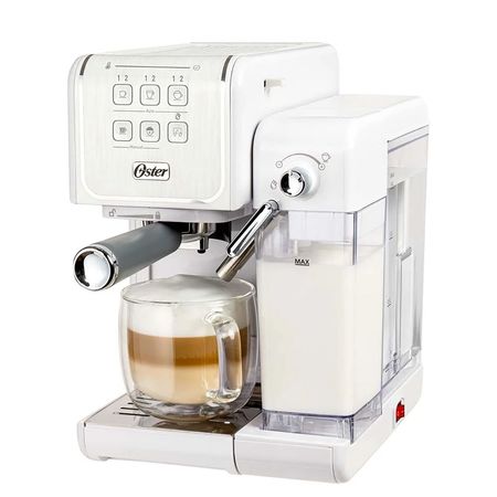 Cafetera Oster BVSTEM6801W-054 PrimaLatte Touch Blanca