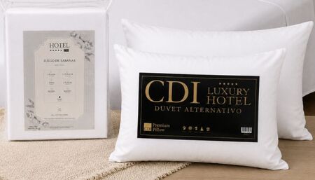 Juego de sábanas Hotel Polycotton + 2 almohadas CDI Hotel Luxury duvet hipoalergénicas