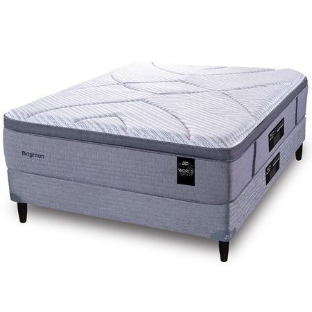 COLCHÓN + SOMMIER KING KOIL BRIGHTON RESORTES TEJIDO PUNTO 140x190