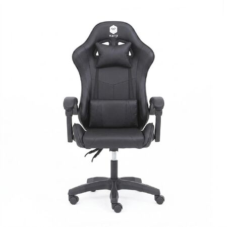 SILLON GAMER KANJI KJ-395 BK ERGONOMICO RECLINABLE 135 GRADOS NEGRO