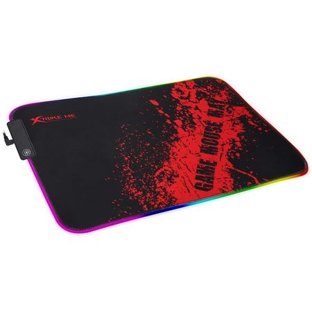 Mouse Pad Negro con luces RGB Xtrike-Me MP-602