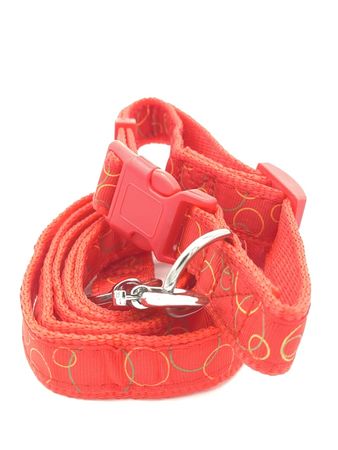 Correa De Perro Con Collar Roja ( 90485 RJ)