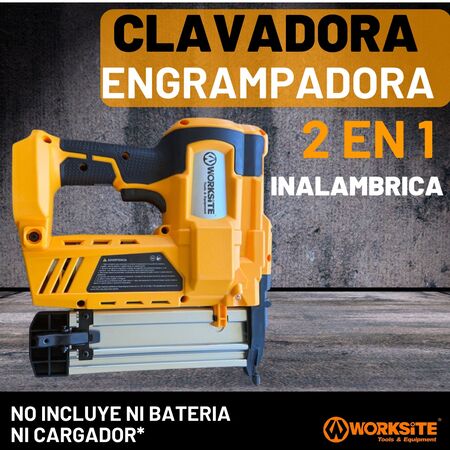 Engrampadora Clavadora Inalámbrica Completa Worksite 2 En 1