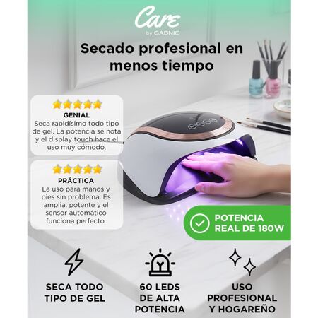 Cabina Para Uñas Gadnic FUTURE V11 UV LED 180W Display LCD Touch