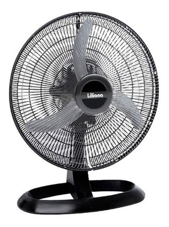 Ventilador De Mesa Liliana Votr20 Negro Con 3 Palas 20  REPELER