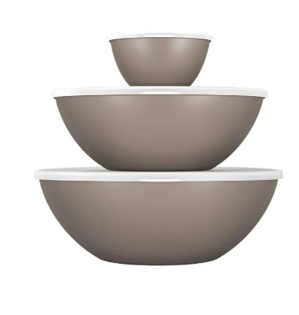 Set De Contenedores Hermeticos 250Ml. 2.5L. 3.5L. Warm Grey Coza  99261/1126