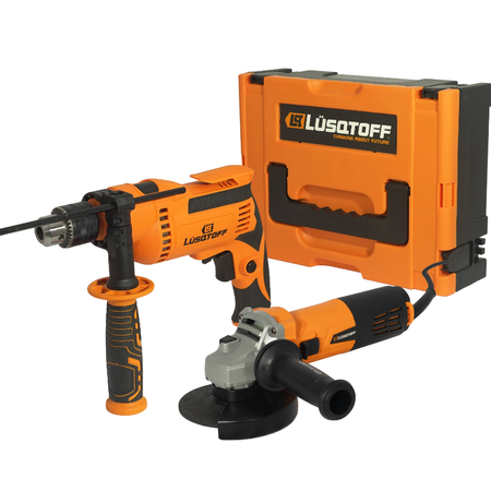 Kit Lusqtoff Amoladora 115 Mm. + Taladro 13 Mm