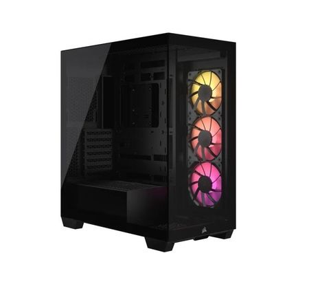 Gabinete Corsair 3500X TG Mid-Tower ARGB Fan x3 Black