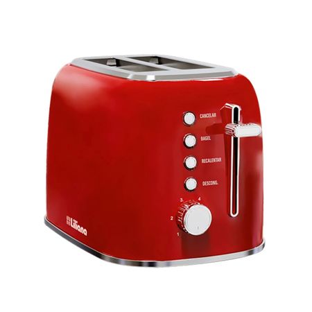 Tostadora Liliana At928r 850w 4 Funciones Roja