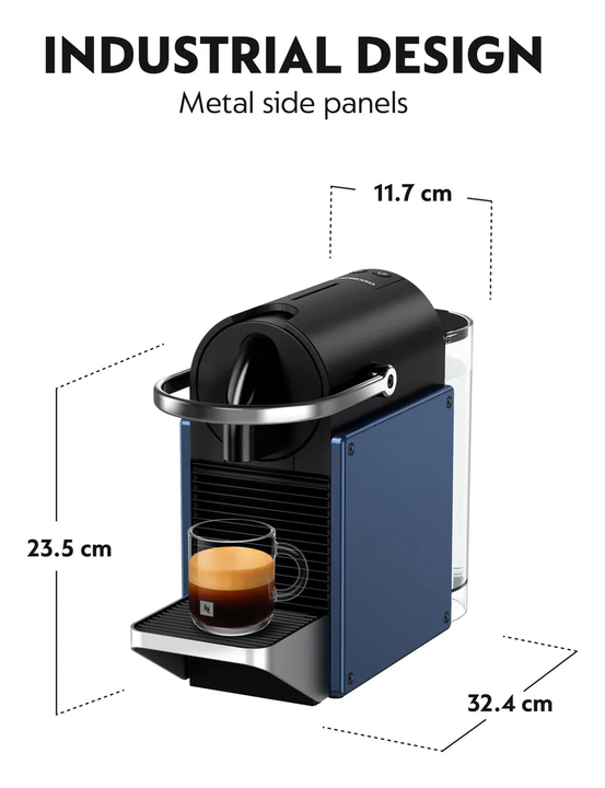 Cafetera Nespresso Pixie Dark Blue - Vista 3