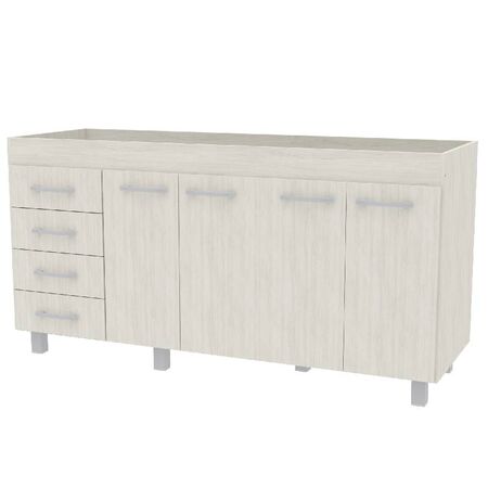 BAJOMESADA ORLANDI AB 630 PREMIUM - ABEDUL, 4 PUERTAS, 4 CAJONES