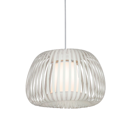 Colgante Moderno Tambor S Ø40cm E27 Apto Led Blanco