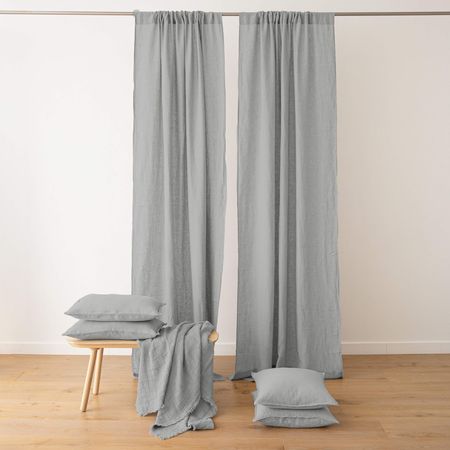 Cortina Gasa Premium dos paños - Cubre 2,80x2,10 mts Gris