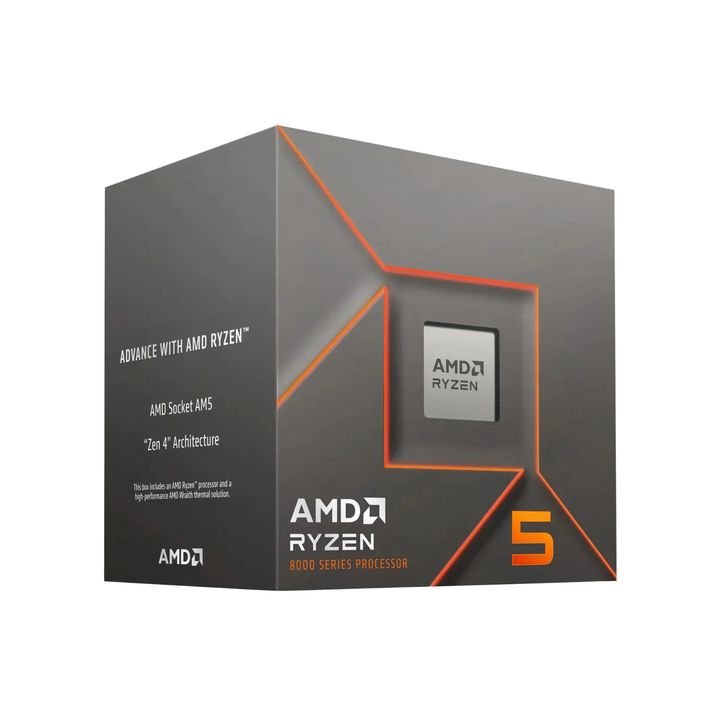 Procesador AMD Ryzen 5 8400F 4.7 Ghz - AM5 100-100001591BOX - Vista 1