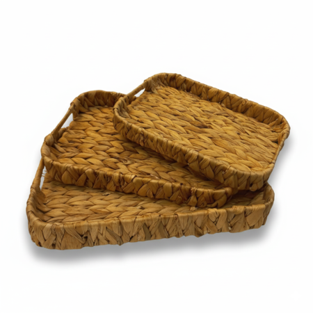 Set x3 Bandejas Fibra Natural Yute