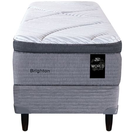 Colchon y Sommier King Koil Brighton 1 Plaza y Media 100x190cm Resortes Pocket Europillow Viscoelastico