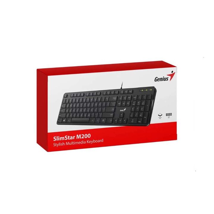 Teclado Genius Slimstar M200 Usb Negro - Vista 1