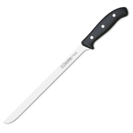 Cuchillo 3 Claveles Jamonero 25 Cm Domus 959 Acero Inox Negro