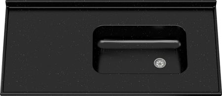 Tapa Mesada Ms Marmol Sintetico Mm823 1.20x0.60m Negro 