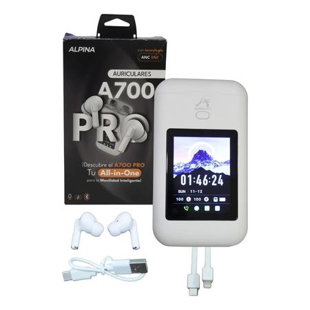 Auriculares Inalámbricos Power Bank A700 Pro Alpina Blanco