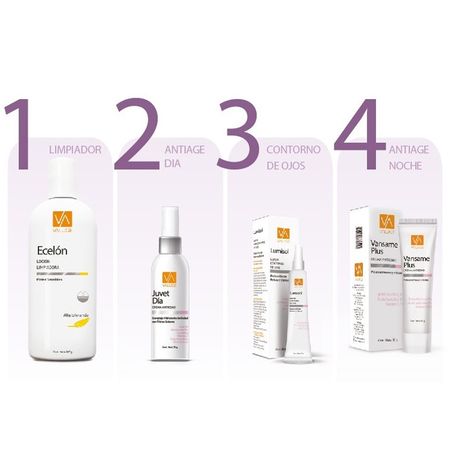 Set Valuge +40 Vansame Plus + Ecelon + Juvet Fps20 + Lumisol Ojos