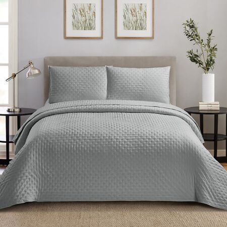 Cubrecama Cover Quilt 1 1/2 Plaza con Fundas Premium