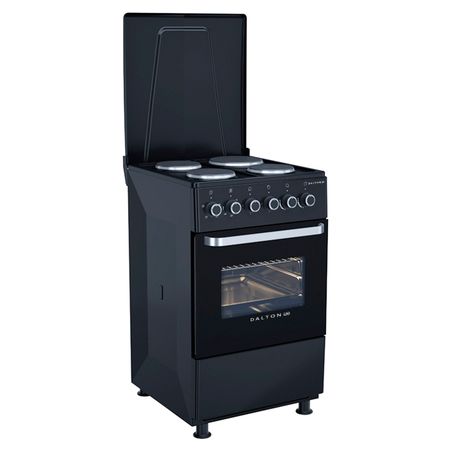 Cocina Electrica Dalton 50x50cm Slim Negra Clase A