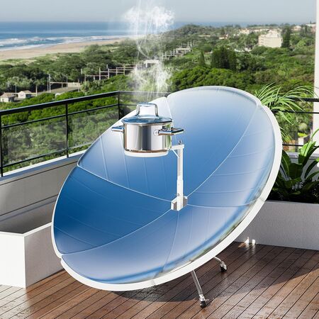 Cocina Solar Parabólica Nexum 1500W de Alta Eficiencia