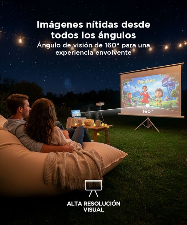 Pantalla Proyector Gadnic 100" + Tripode - Vista 3