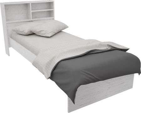Cama Con Repisa Muebles Orlandi 1 Plaza 105