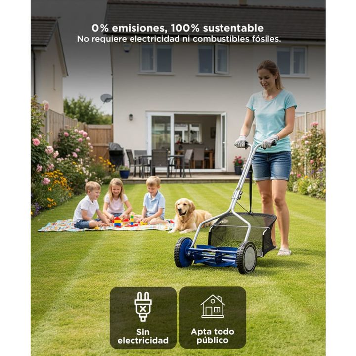 Cortadora de Cesped Gadnic H MOWER Helicoidal Manual + Deposito - Vista 5