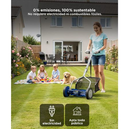 Cortadora de Cesped Gadnic H MOWER Helicoidal Manual + Deposito