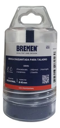 Broca Diamantada Bremen 45mm para Taladro