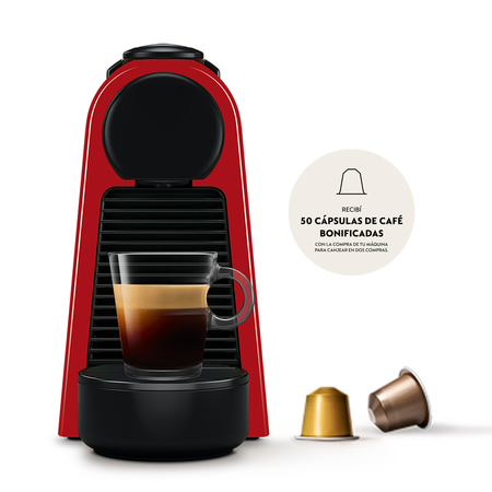 CAFETERA NESPRESSO ESSENZA MINI D - ROJA 06LTS 19BAR (D30-AR-RE-NE2-IMPO)