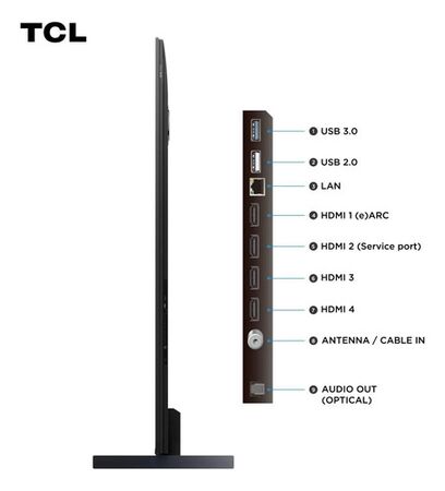 Televisor Tcl 98 Qled 98p8k Uhd 4k Google Tv