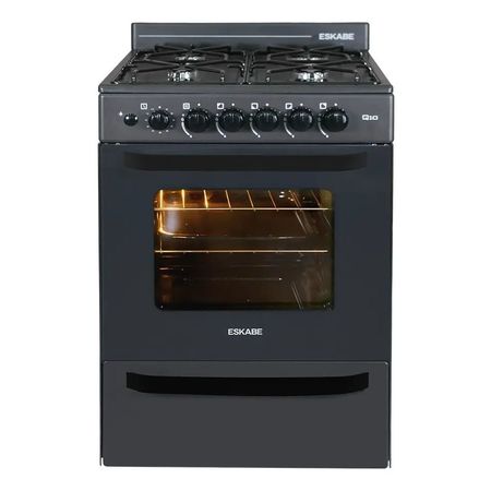 Cocina Multigas Eskabe Q10 Bk Ceramic Blue 57 Cm Color Negro