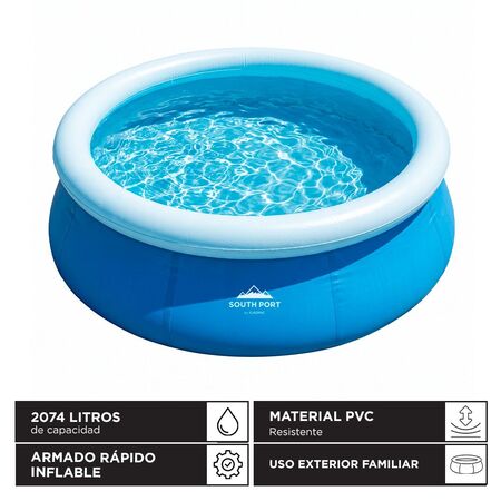 Pileta Inflable 2047L Southport by Gadnic Familiar PVC Resistente