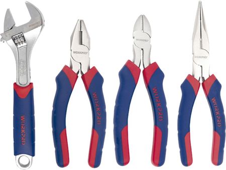 Set Alicates Y Llaves Workpro 4P Wp201009