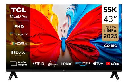 Smart Google Tv Qled Full Hd 43'' Tcl S5k 43s5k Hdr10 Dolby