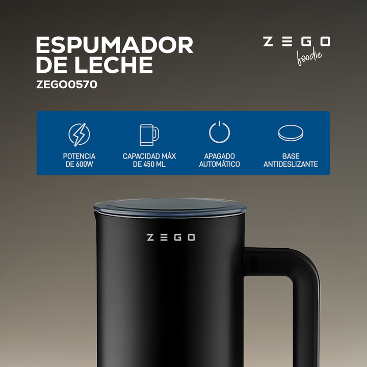 Espumador Calentador Batidor De Leche Zego - Vista 5