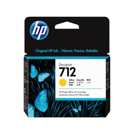 Cartucho HP 712 29 ml Yellow Ink Cartridge