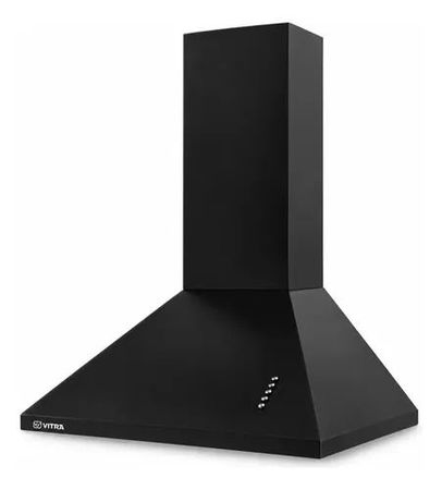 Campana Vitta Conica 60cm 3V C/Salida Negra