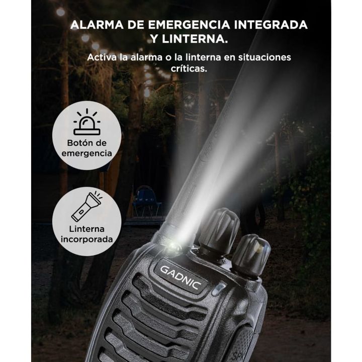 Handy Gadnic WK99U 5w 16CH UHF Hasta 10km + Manos Libres - Vista 4