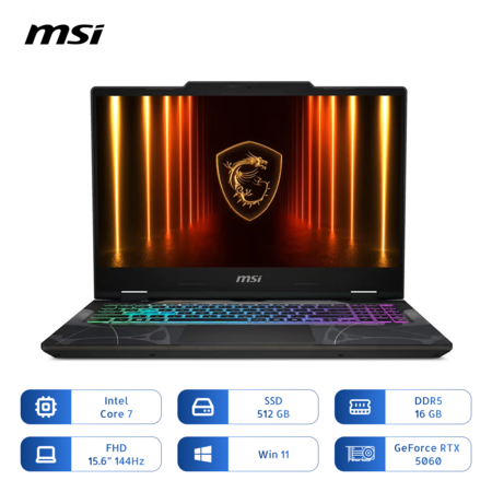 Notebook Msi Cyborg 15 Gaming Core 7-240h 512gb Ssd 16gb 15.6 144hz Pulg Rtx 5060