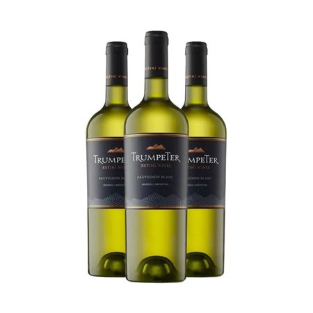 Vino Blanco Trumpeter Clasico Sauvignon Blanc 750 ml Caja x 3