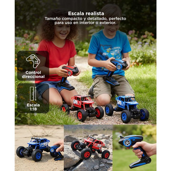 Auto a Control Remoto Gadnic Camioneta 4x4 40km/h 1:18 50mt Alcance Suspensión - Vista 5