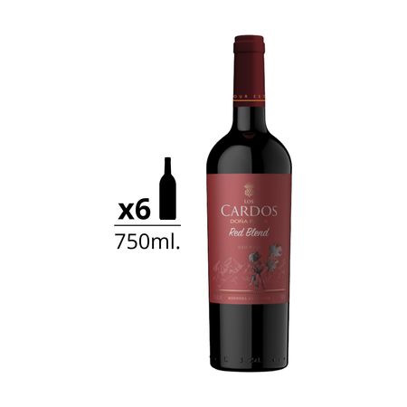 Vino Tinto Los Cardos Red Blend Caja x 6