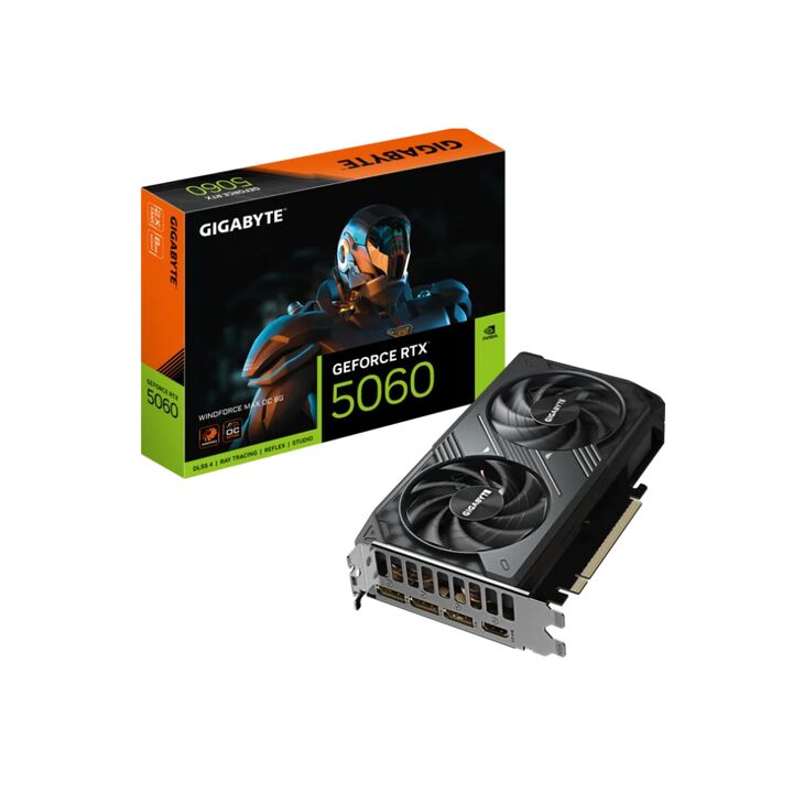 Placa de Video Gigabyte 8GB RTX5060 Windforce Max Oc - Vista 1