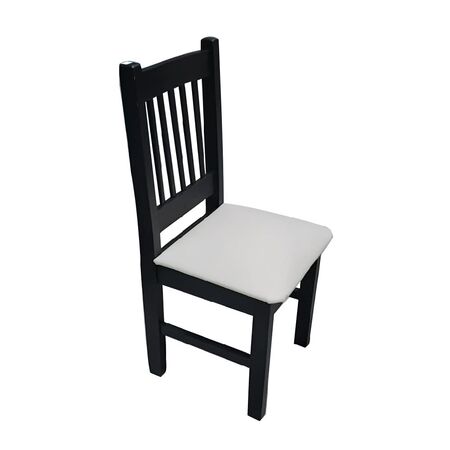 Silla Madera Tapizada Color Tabaco